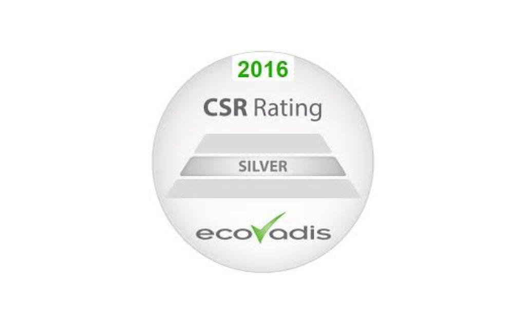 2016 - Ecovadis - OLVEA - CSR performance - Silver Score
