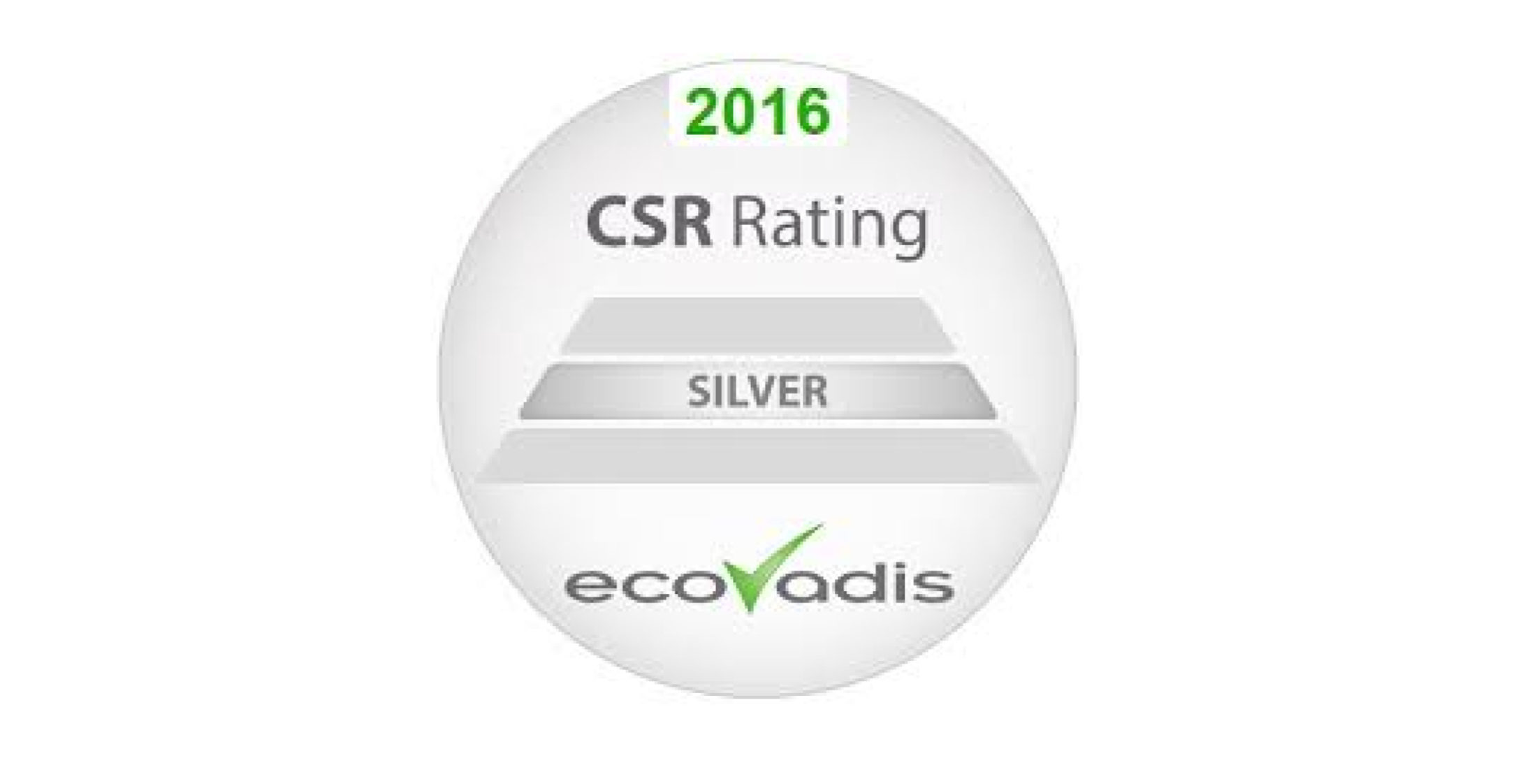 2016 - Ecovadis - OLVEA - CSR performance - Silver Score