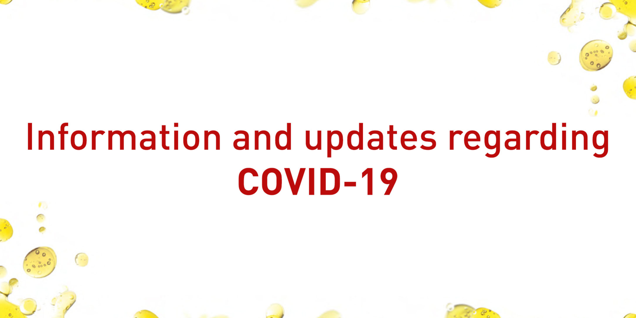 OLVEA – Information and updates regarding COVID-19
