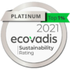 Ecovadis - Platinium - Top Sustainable CSR rating company - 2021