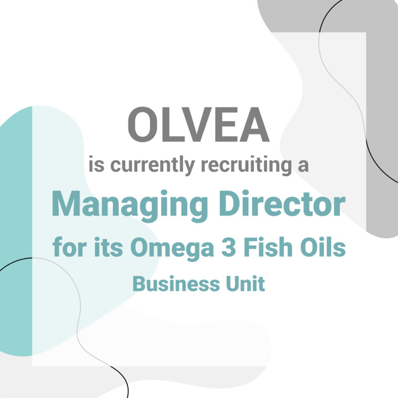 OLVEA is currently recruiting a Managing Director - BU Fish